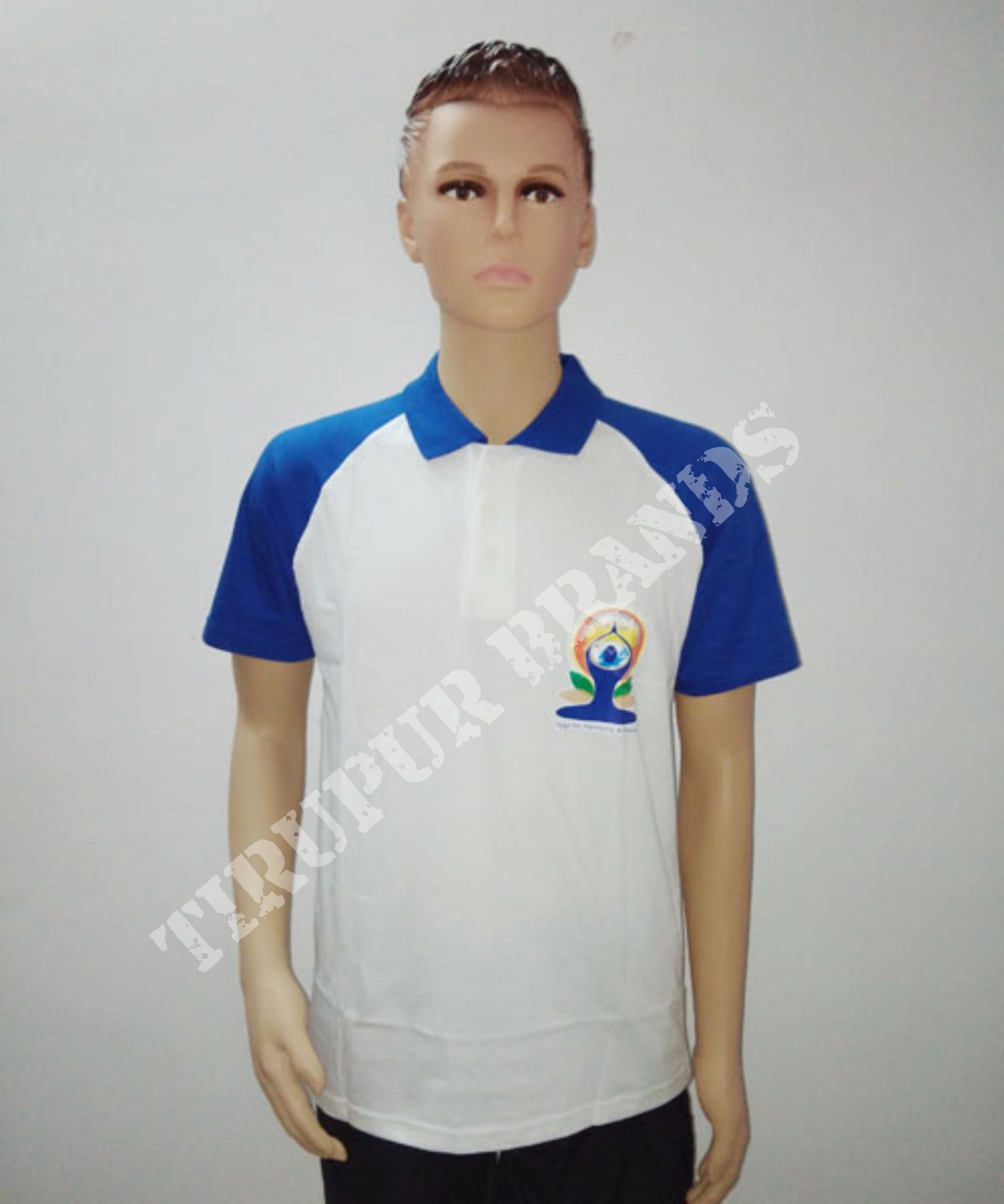 Raglan Polo Yoga Day T Shirts Tirupur Brands