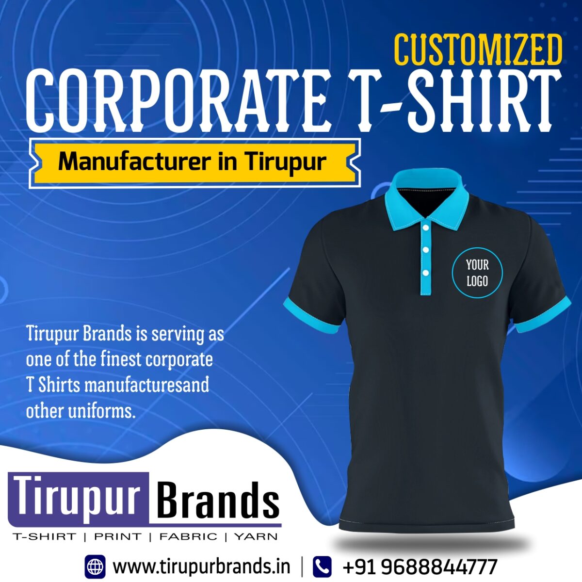 Industrial Uniform Manufacturer Tiruppur Poly Cotton Polo T Shirts