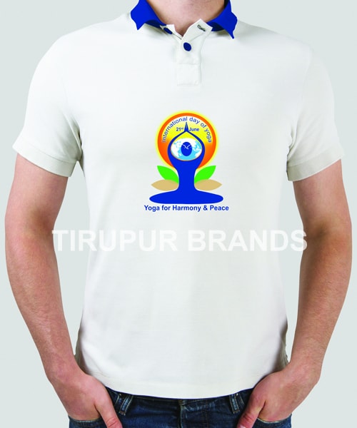 Yoga Day T-shirt Supplier Tirupur-Yoga T-Shirt Exporter-Intl Yoga T