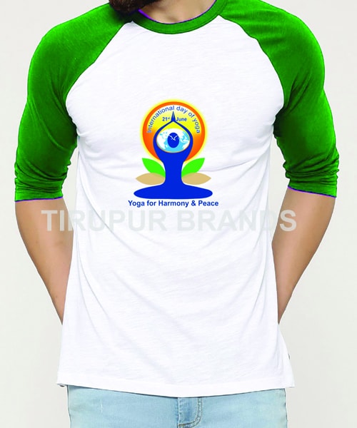 Custom Yoga T-Shirts Exporters Tirupur-Customized IDY Logo Tees