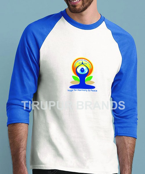 Raglan Sleeve Yoga T-Shirts Manufacturer in Tirupur-Raglan Yoga t