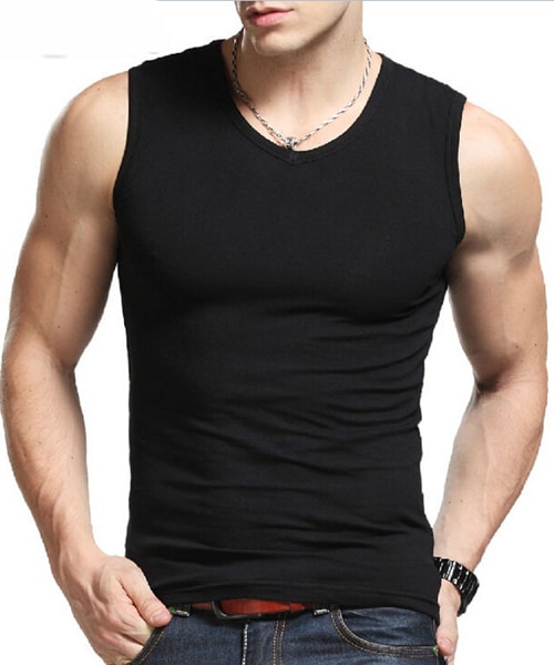 Plain Sleeveless T-Shirt Manufacturer-Tirupur-Cotton Sleeveless Tank Top