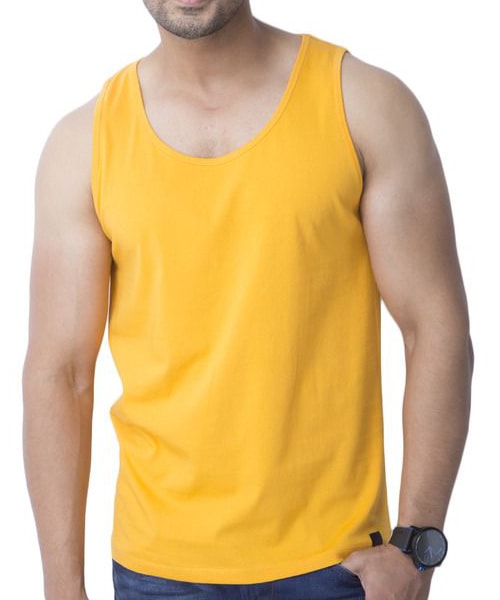 Plain Round Neck Sleeveless-T-Shirt Supplier Tirupur-Plain T-Shirts Export