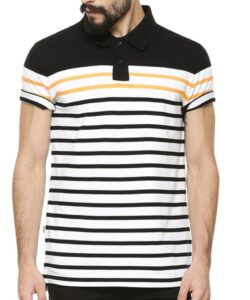 Striped Polo Cotton T-Shirts Manufacturer in Tirupur