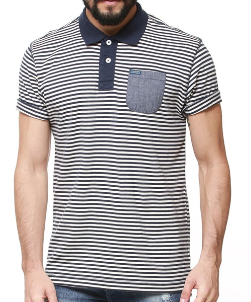 Striped Polo T-Shirts in Tirupur-India