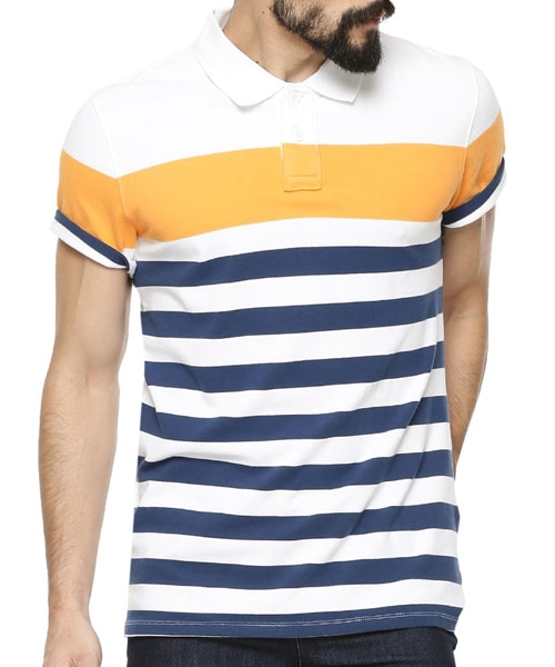 Striped Polo For Men T-Shirts in Tirupur-Tamilnadu