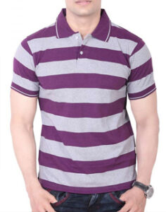 Stripes Collar T-Shirts Manufacturer in Tirupur