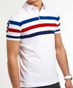 Polo Printed Stripes Cotton T-Shirts in Tirupur-India