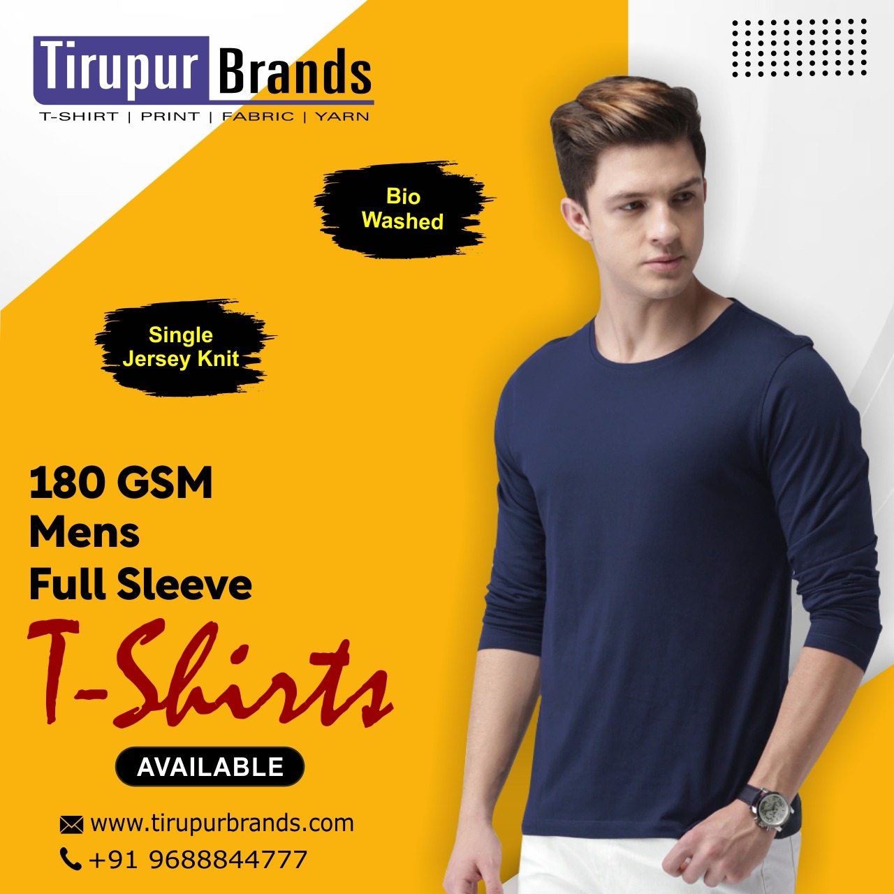 Full sleeve t-shirts manufacturer in Tirupur