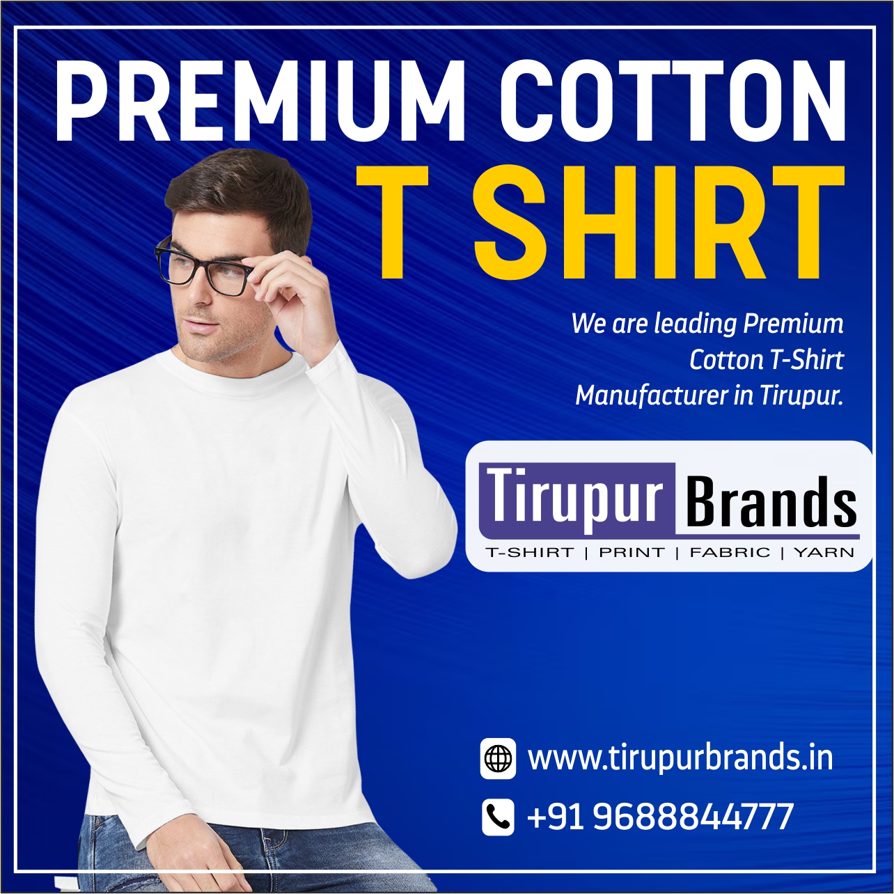 Summer Cotton T-Shirt Manufacturer Tirupur-Plain Round Neck Tee