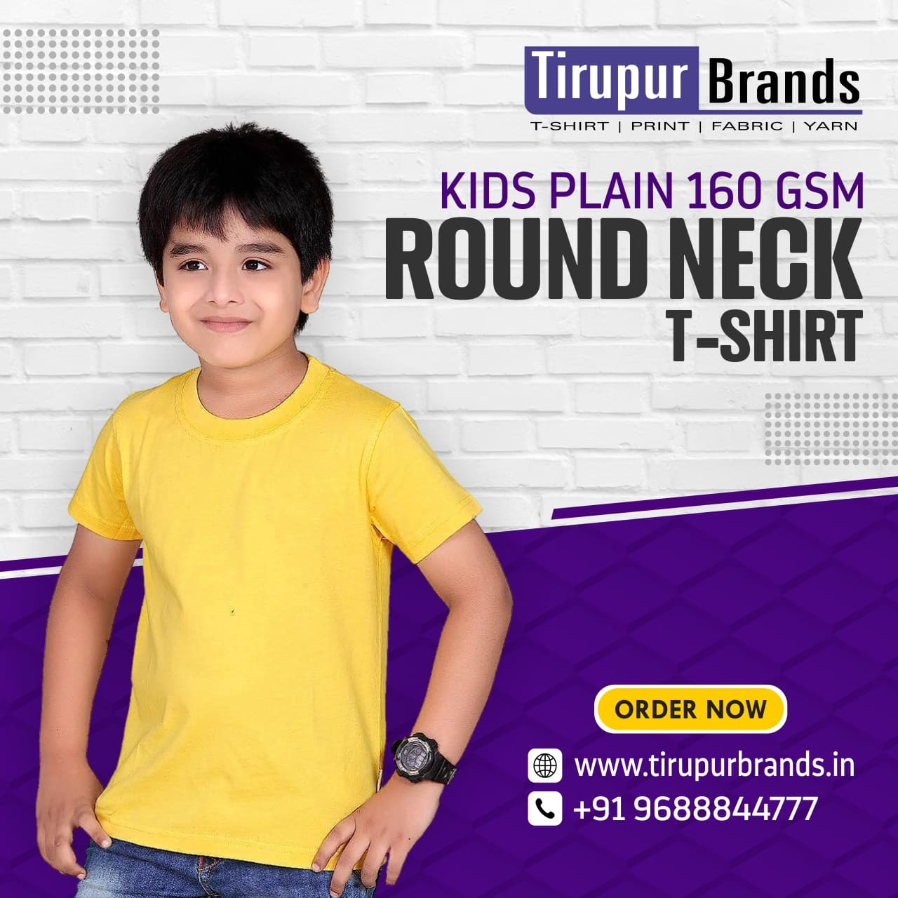 Kids Tee Shirt Manufacturer Tirupur-Cotton Kids T-Shirts Exporters